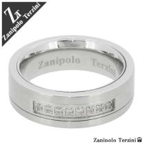 ジルコニア ライン サージカルステンレス リング(7~13号) 【Zanipolo Terzini】 /レディース 指輪 シンプル