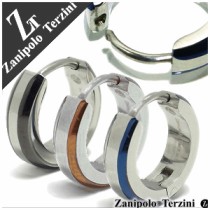 【ZanipoloTerzini】3カラーラインステンレスフープピアス(1P片耳)サージカルステンレス リング ピアス フープ メンズ 片耳 ブランドの通販ページへ