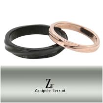 ザニポロタルツィーニ ツイストライン サージカルステンレス ペア リング 5~20号 刻印 名入れ ステンレス アクセサリー お揃い 指輪