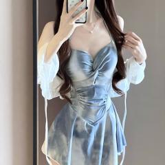 ���� ���f�B�[�X �̌^�J�o�[ �J�[�f�B�K���t�� �u���[ �����s�[�X�^�C�v