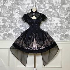 �S�X���� �W�����p�[�X�J�[�g ALICE GIRL �z���^�[�l�b�N �l�b�N���{���t�� �A�j�}���� �v�����g �_�[�N�S�V�b�N �a�݉���