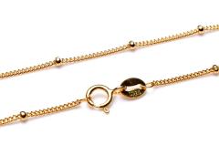 �V���o�[925 �약�`�F�[�� (�S�[���h�R�[�e�B���O) ��40cm�l�b�N���X�`�F�[�� _KZ150