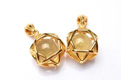 �V���o�[925���F���̐_�� ���r�A���O���X�@10mm�@�Z䊐�(�_�r�f�̐�)�ۋ� �S�[���h �y���_���g�g�b�v 1���� _PRG2043