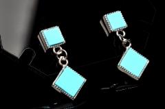 �V���o�[925�������F �^�[�R�C�Y�@4x4-5.5x5.5mm�@�s�A�X ���_PRG2284