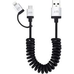 WXgoC AluCable Duo Twist 2-in-1 coiled cable (6ft/1.8m) JM10295(1R)[Ɠd@̑]