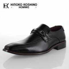 ヒロコ コシノ オム HIROKO KOSHINO HOMME HK9807 ブラック メンズ 靴 ビジネスシューズ スワールモカ ビット ローファー 大きいサイズ
