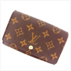 美品❣️ルイヴィトン モノグラム ポルトモネビエトレゾール 二つ折り財布 茶 ルイヴィトン 2つ折り財布 モノグラム ポルトモネビエトレゾール