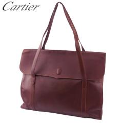 カルティエ　Cartier マストライン　レザートートバッグ　ビジネス カルティエCartier マストラインレザートートバッグビジネス