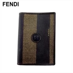 【極美品】FENDI フェンディ FF金具 名刺入れ カードケース パスケース フェンディ FENDI カードケース パスケース 名刺入れ メンズ