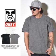 【メール便送料無料】オベイ (OBEY) ポケットTシャツ メンズ OBEY PRESIDIO POCKET TEE