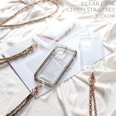 iphone �P�[�X �N���A �V�����_�[ �X�g���b�v iphone15 iphone14 13 12 pro �`�F�[�� ���U�[ ���� SE �J�o�[ �N���A�P�[�X 15 14 plus �A