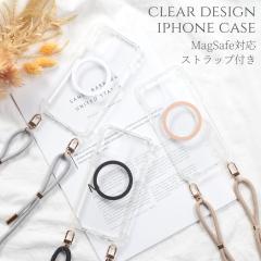 iphone �P�[�X �N���A �V�����_�[ �X�g���b�v�t�� iphone15 iphone14 iphone13 12 Pro �}�O�Z�[�t �}�O�l�b�g SE 11 �J�o�[ �A�C�t�H�� 1