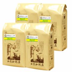 【業務用卸メガ盛り2kg】ブラジル世界規格Qグレード珈琲豆(Qブラ×4)<挽き具合:中挽き> 加藤珈琲店