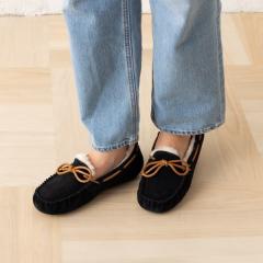 UGG ブラック　モカシン アグ スリッポン デッキシューズ・モカシン ダコタ ブラック