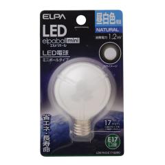 �G���p ELPA LED�����d�� �~�j�{�[��G50�` LED �ȃG�l E17 1.2W LDG1N-G-E17-G260   