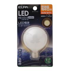 �G���p ELPA LED�����d�� �~�j�{�[��G30�` LED �ȃG�l E17 1.2W LDG1L-G-E17-G261   