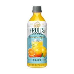 ���L���� �ߌ�̍g�� FRUITS �� ICE TEA �I�����W�ƃO���[�v�t���[�c 500ml   �y24�Z�b�g�z