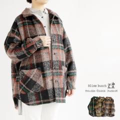 �y���������z Bliss bunch �u�[�N���[ �`�F�b�N �W���K�[�h BIG�W���P�b�g �H �~ �A�E�^�[ �R�[�g �H�D�� �u���X�o���` 25-Z618-413