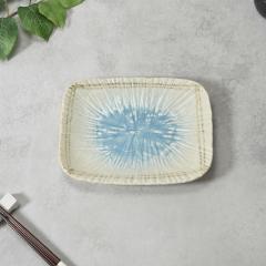 盛り皿 角型 涼味家 天ぷら盛り皿 （ 揚げ物皿 網付き お皿 揚げ物