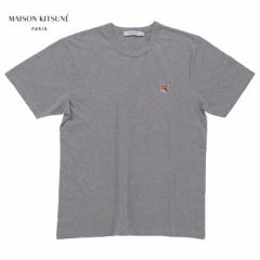 MAISON KITSUNE ]Lcl FOX HEAD PATCH CREW T-SHIRT  AM00103KJ 0008 tHbNXwbh pb` N[ TVc  O[ [