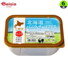 アイスクリーム さくら食品 北海道バニラ＆チョコアイス1700ml×6個