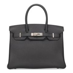 �G�����X �o�[�L�� 30cm HERMES �g�S �u���b�N �V���o�[���� 100130 K���� �n���h�o�b�O �V�i