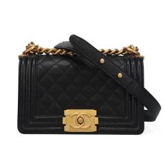 �V���l�� �o�b�O ���f�B�[�X CHANEL �{�[�C�V���l�� �X���[���n���h�o�b�O A67085 Y83339 94305 �u���b�N+�S�[���h���� �V�����_�[�o�b�O