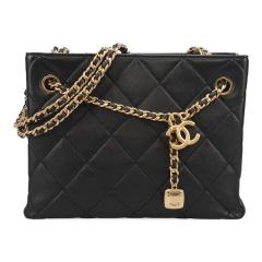 �V���l�� �o�b�O ���f�B�[�X CHANEL �}�g���b�Z AS5724 B21561 94305 �u���b�N �S�[���h���� �g�[�g�o�b�O