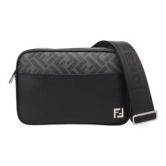 �t�F���f�B �o�b�O �����Y FENDI �X�N�G�AFF �J�����P�[�X 7M0286 AJF0 F0GXN �u���b�N �V�����_�[�o�b�O �΂ߊ|��