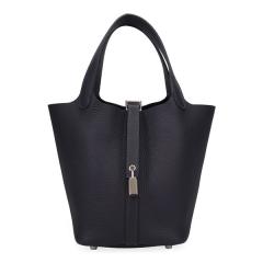 �G�����X �s�R�^�� ���b�N PM 18cm HERMES �g�������N���}���X �L���o�� �V���o�[���� 056289 K���� �n���h�o�b�O �g�[�g�o�b�O �V�i