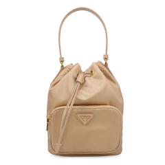 �v���_ �o�b�O ���f�B�[�X PRADA �f���G�b�g ���i�C���� �o�P�b�g�o�b�O 1BH038 RV44 F0040 CAMMELLO �L�������u���E�� �n���h�o�b�O �V