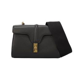�Z���[�k �o�b�O ���f�B�[�X CELINE �e�B�[�� �\�t�g16 �Z�[�Y 19685 3CR8 38NO �u���b�N �V�����_�[�o�b�O