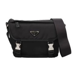 �v���_ �o�b�O �����Y PRADA ���i�C���� �T�t�B�A�[�m���U�[ �V�����_�[�o�b�O 2VD066 2DMG F0002 �u���b�N �΂ߊ|��
