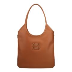 �~���E�~���E �o�b�O ���f�B�[�X MIUMIU �A�C�r�[ ���U�[�o�b�O 5BG231 2CRW F0046 COGNAC �R�j���b�N�u���E�� �g�[�g�o�b�O