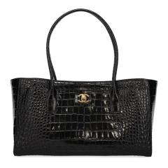 �V���l�� �o�b�O ���f�B�[�X CHANEL �X���[���V���b�s���O�o�b�O �N���R�_�C���G���{�X AS6243 B24144 94305 �u���b�N �S�[���h����