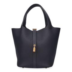 �G�����X �s�R�^�� ���b�N MM 22cm HERMES �g�������N���}���X �L���o�� �S�[���h���� 060991 K���� �n���h�o�b�O �g�[�g�o�b�O