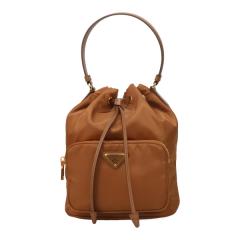 �v���_ �o�b�O ���f�B�[�X PRADA �f���G�b�g ���i�C���� �o�P�b�g�o�b�O 1BH038 RV44 F0134 BRANDY �u�����f�[