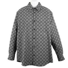 �O�b�` �V���c �����Y GUCCI GG�M���K���`�F�b�N �R�b�g���E�[���W���J�[�h�V���c 824030 ZASIZ 1155 �O���[+�_�[�N�O���[ �T�C�Y48 M�T