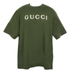 �O�b�` T�V���c �����Y GUCCI �G���u���C�_���[�t���R�b�g���W���[�W�[T�V���c 798115 HJHN3 3254 �t�H���X�g�O���[�� M�T�C�Y