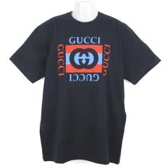 �O�b�` T�V���c �����Y GUCCI �R�b�g���W���[�W�[ �v�����gT�V���c 796395 XJHDB 4027 �l�C�r�[ M�T�C�Y
