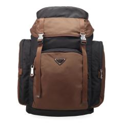 �v���_ �o�b�O �����Y PRADA ���i�C���� �o�b�N�p�b�N 2VZ120 2DMG F03MQ NERO BURNT �u���b�N+�u���E��