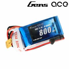 Gens Ace 11.1V 800mAh 40C 3S \ obe[ DTS 200 Ή@ (ga-b-40c-800-3s1p-jst)