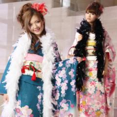 成人式　フェザースワンストール　ショール SOUBIEN（創美苑） ショール 白 ホワイト 羽毛 水鳥 マラボー ファー