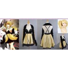 DK2074 Vocaloid 鏡音リン★イカサマカジノ Trickery Casino 衣装+ウィッグ コスチューム　　コスプレ衣装　完全オーダメイドも対応可能 DK2074 Vocaloid 鏡音リン☆イカサマカジノ Trickery Casino 衣装+