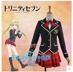 送料無料 TRINITY SEVENトリニティセブン7人の魔書使い 春日 聖 山奈 ミラ 制服 コスプレ衣装 高品質 新品 Cosplay アニメ