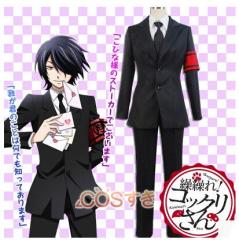 送料無料 繰繰れ!コックリさん 狗神 ブラウス コート ズボンセット 変装 仮装  コスプレ衣装 高品質 新品 Cosplay アニメ 送料無料 繰繰れ!コックリさん 狗神 ブラウス コート ズボンセット