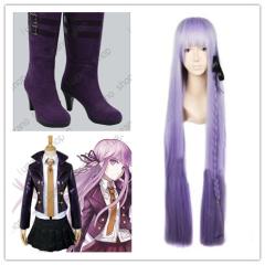 ダンガンロンパ 霧切 響子（きりぎり きょうこ） 風 衣装+ウイッグ+靴