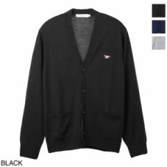 [] ]Lcl MAISON KITSUNE J[fBK Y fB[X TRICOLOR FOX PATCH CLASSIC CARDIGAN