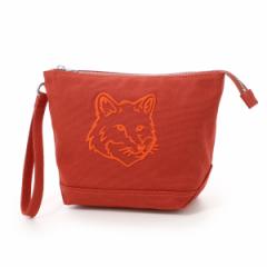 [] ]Lcl MAISON KITSUNE |[` Y fB[X BOLD FOX HEAD ZIPPED POUCH