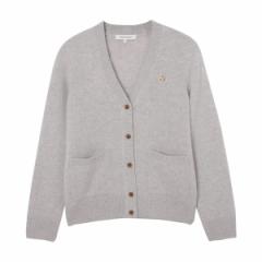 [] ]Lcl MAISON KITSUNE VlbN J[fBK fB[X BABY FOX PATCH BOXY CARDIGAN